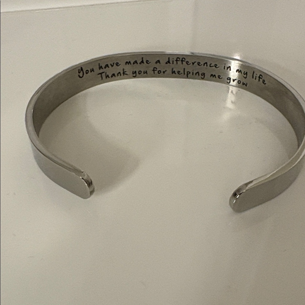 Silver Inspirational Bracelet